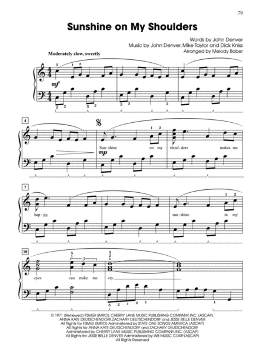 Generations -- Baby Boomers (1964--1974), Book 2 Easy Piano scores gallery preview page 5