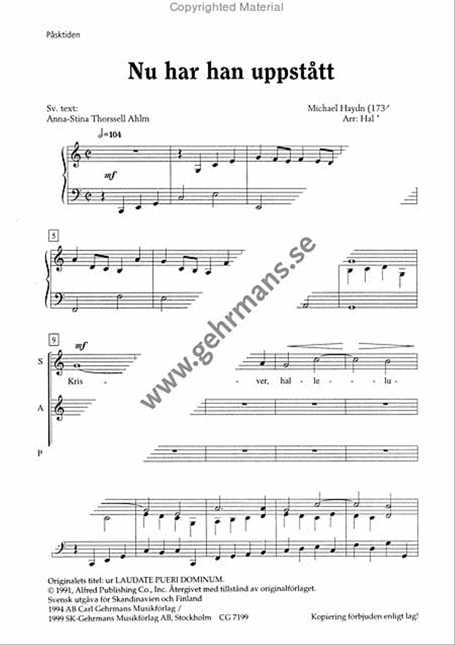 Nu har han uppstatt 3-Part scores gallery preview page 2