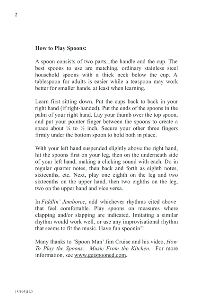 Fiddlin' Jamboree 2-Part scores gallery preview page 2