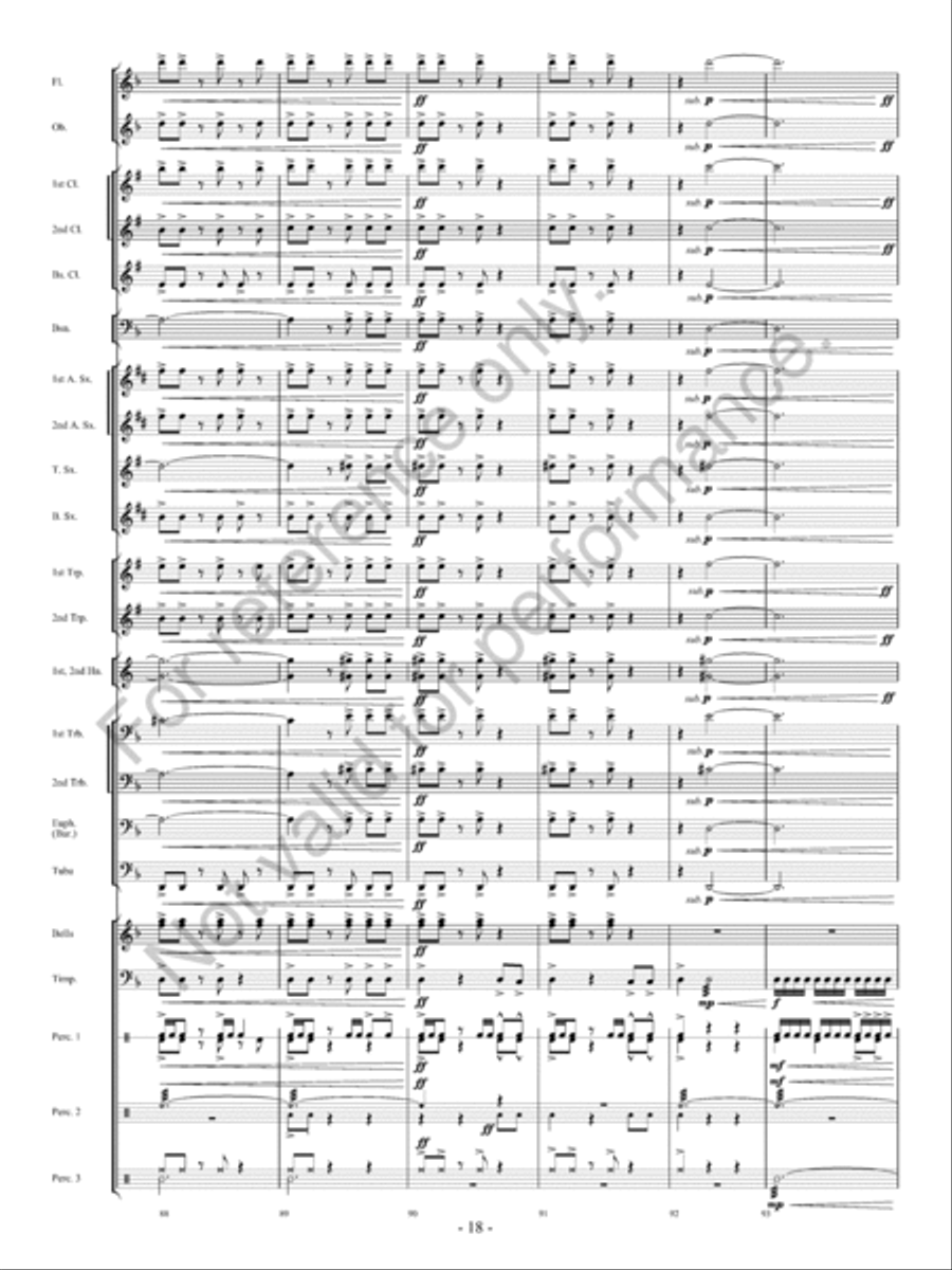 Avalanche! Concert Band scores gallery preview page 19