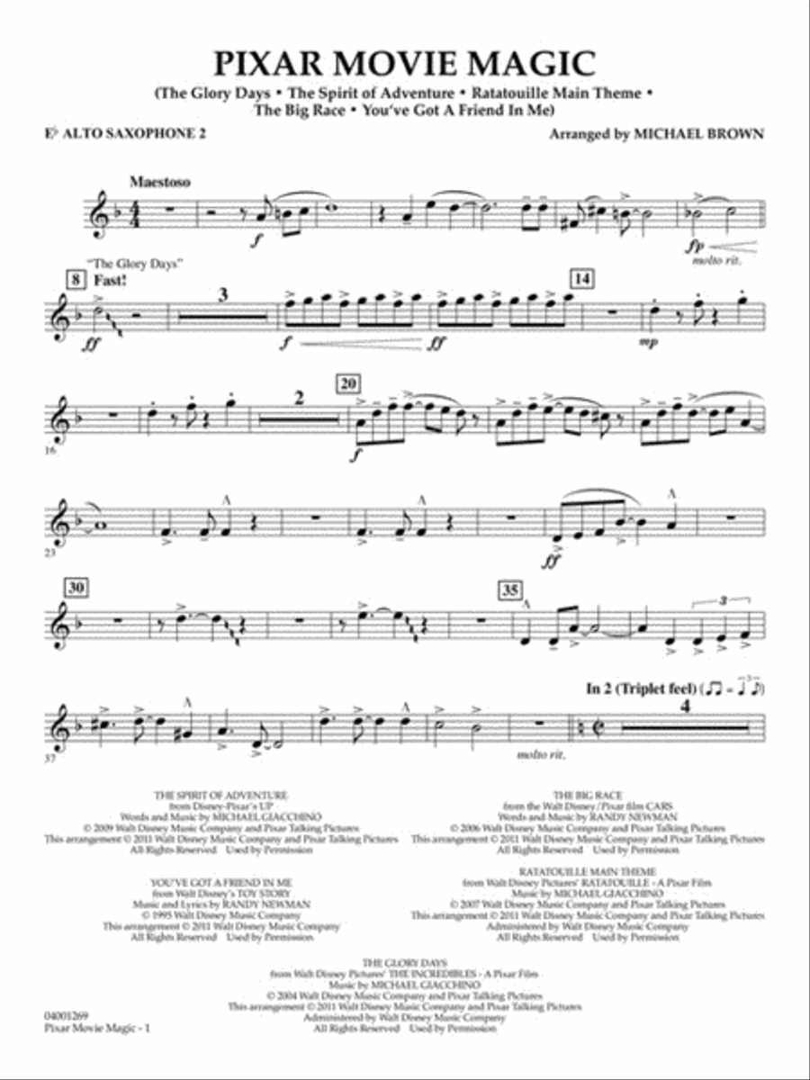 Pixar Movie Magic Concert Band scores gallery preview page 7