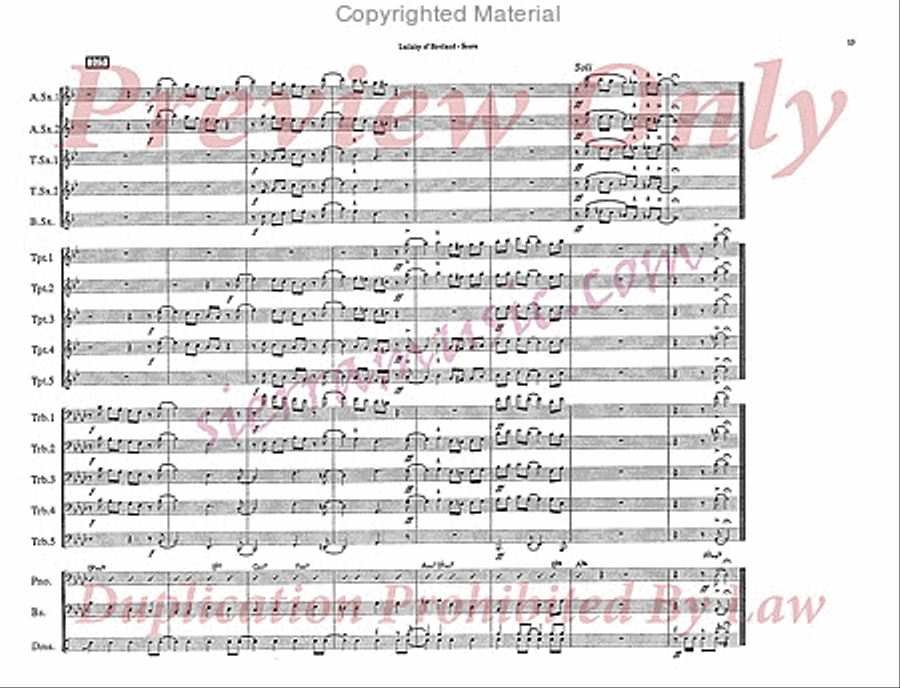 Lullaby Of Birdland Jazz Ensemble scores gallery preview page 14
