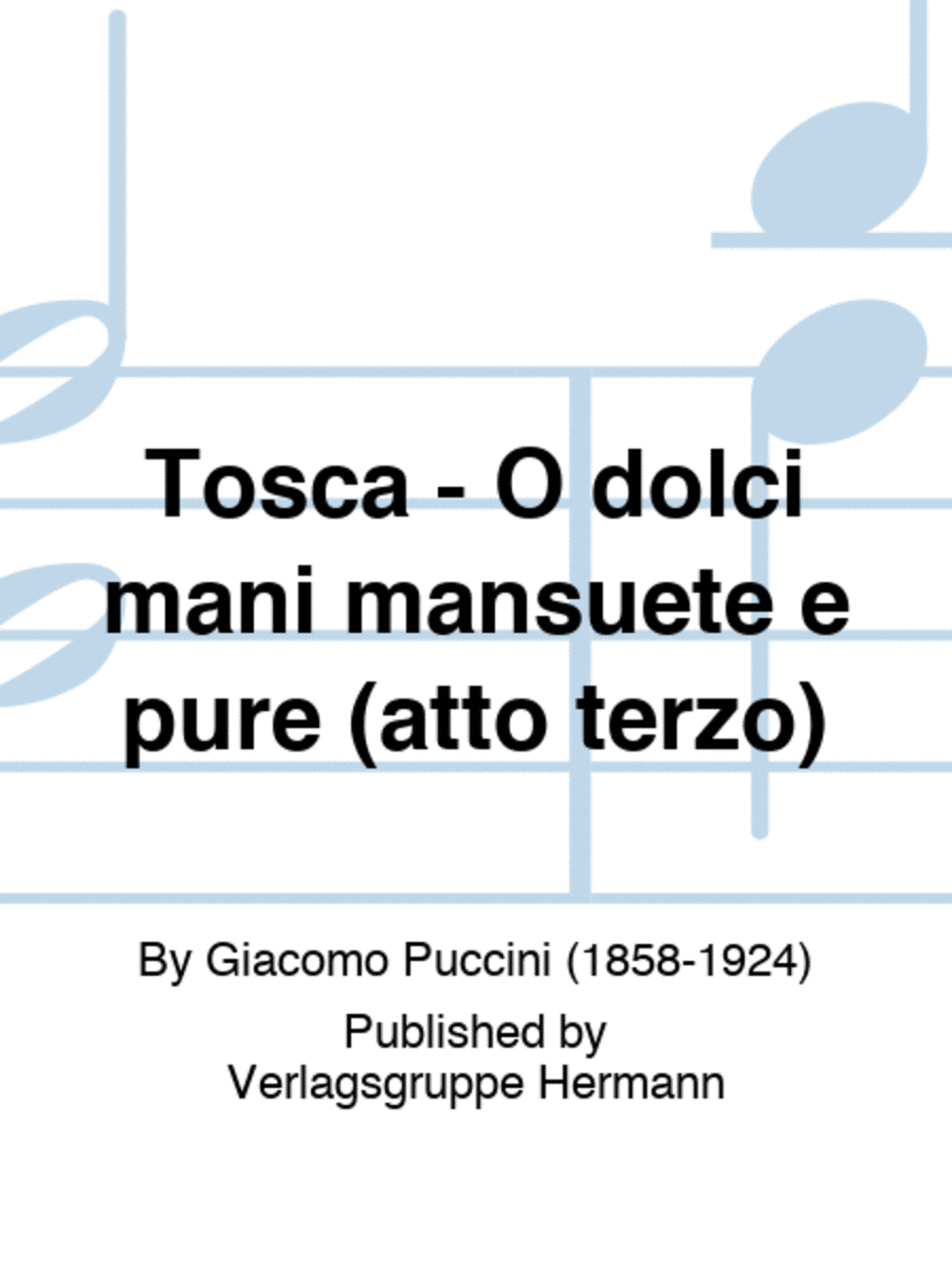 Tosca - O dolci mani mansuete e pure (atto terzo) Orchestra scores gallery preview page 1