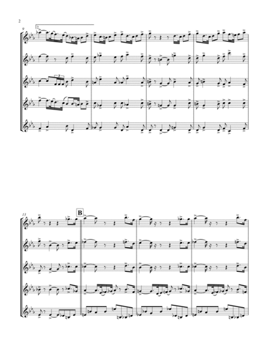 Coronation March (Db) (Tenor Saxophone Quintet)