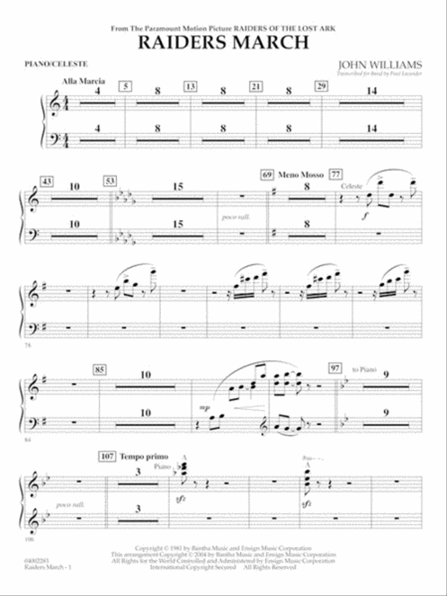 Raiders March Raiders March Concert Band scores gallery preview page 9