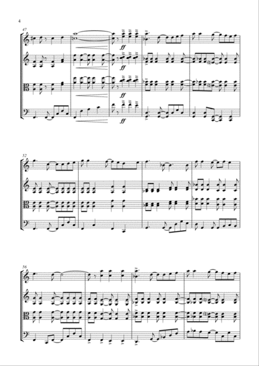 Can't Take My Eyes Off Of You String Trio scores gallery preview page 4