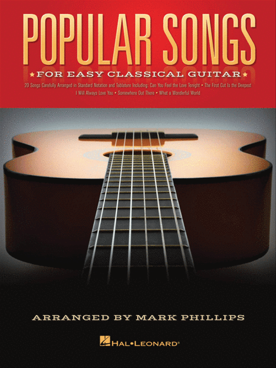 Popular Songs Acoustic Guitar scores gallery preview page 1