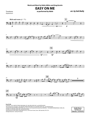 Book cover for Easy On Me (for Brass Quintet) (arr. Seb Skelly) - Trombone