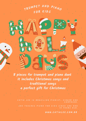 Book cover for Happy Holidays Trumpet and Piano Duet Album