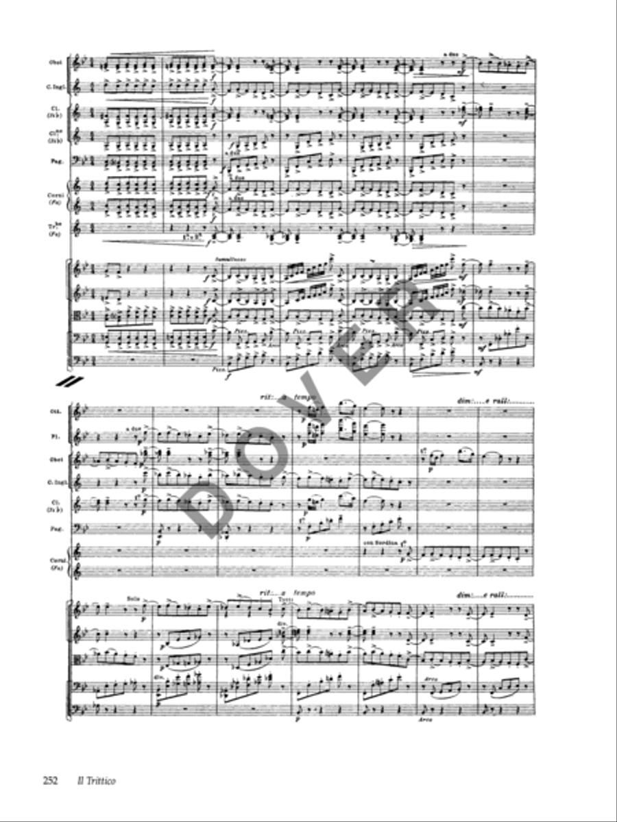 Il Trittico in Full Score -- Il Tabarro / Suor Angelica / Gianni Schicchi Voice scores gallery preview page 10