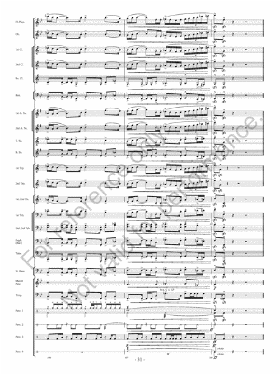 The Ocean Of Fire The Ocean Of Fire Concert Band scores gallery preview page 32