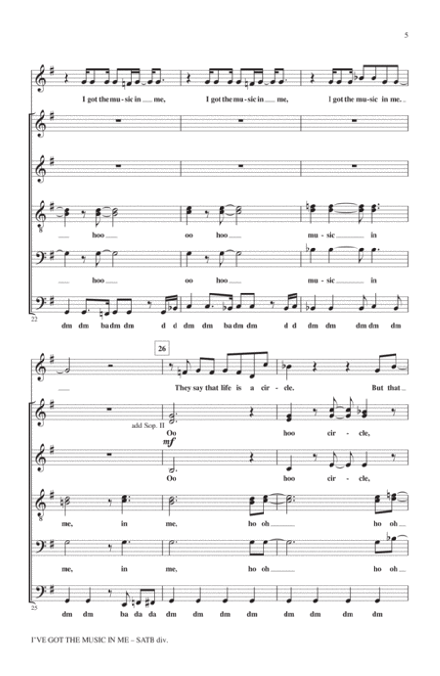 I've Got The Music In Me