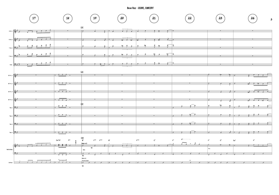 Briar Rose (for Jazz Big Band) Jazz Ensemble scores gallery preview page 3