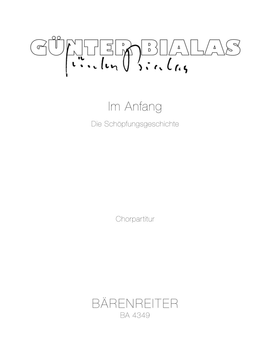 Im Anfang (1961) SSATBB scores gallery preview page 1
