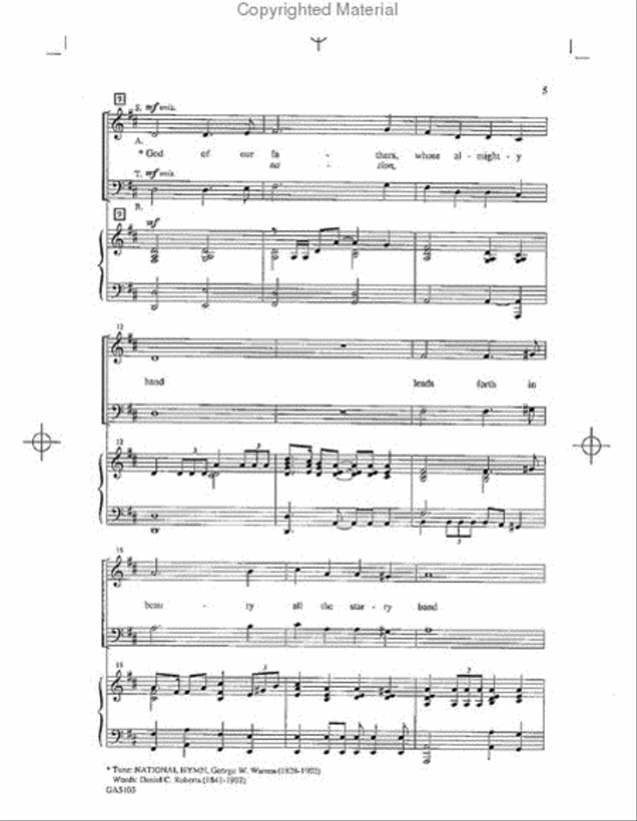 Of Faith and Freedom (Collection) 4-Part scores gallery preview page 5