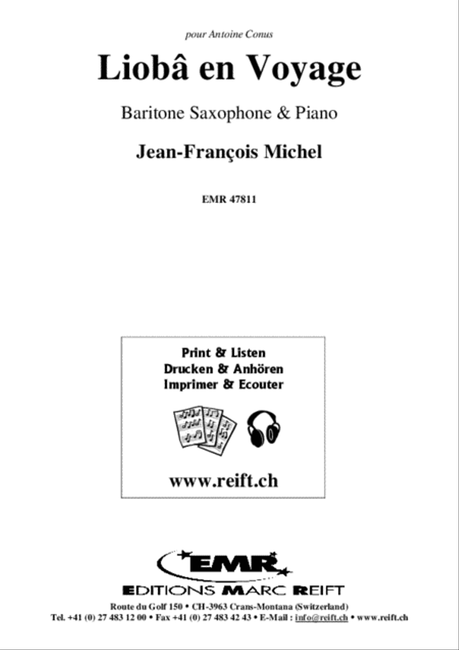 Lioba en Voyage Lioba en Voyage Baritone Saxophone scores gallery preview page 2