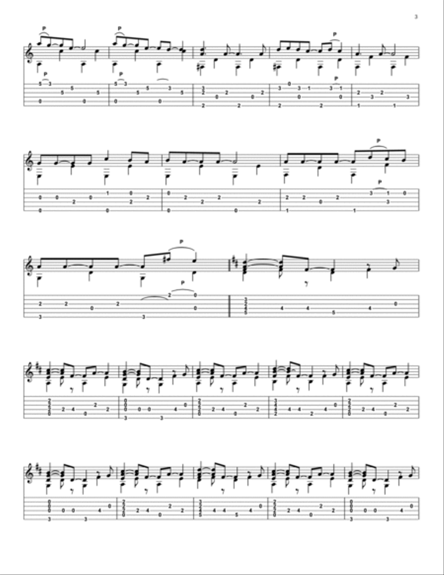 Outro in A minor (No.2) Part scores gallery preview page 3