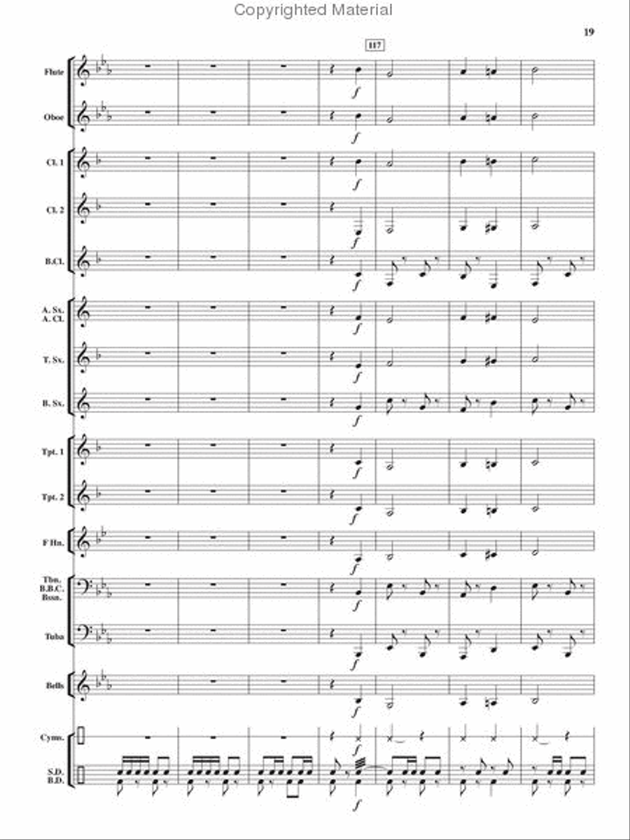 Heroes On Parade Concert Band scores gallery preview page 18