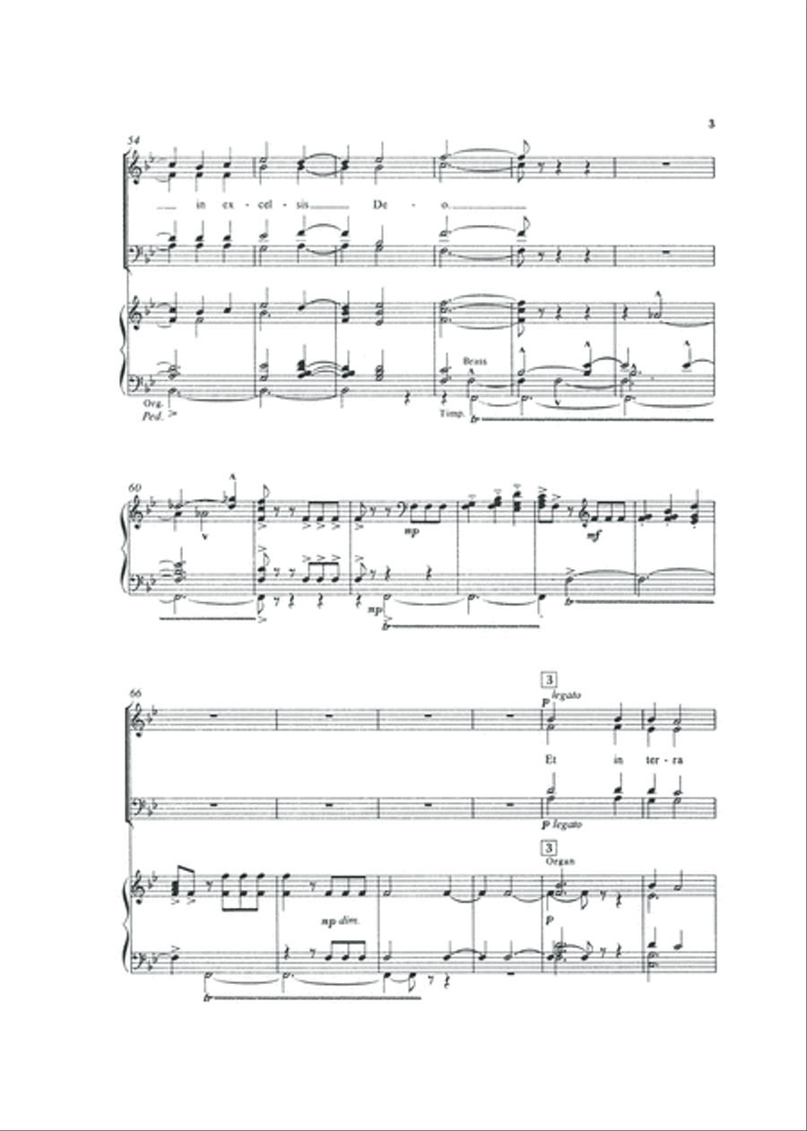 Gloria '1' Gloria '1' 4-Part scores gallery preview page 3