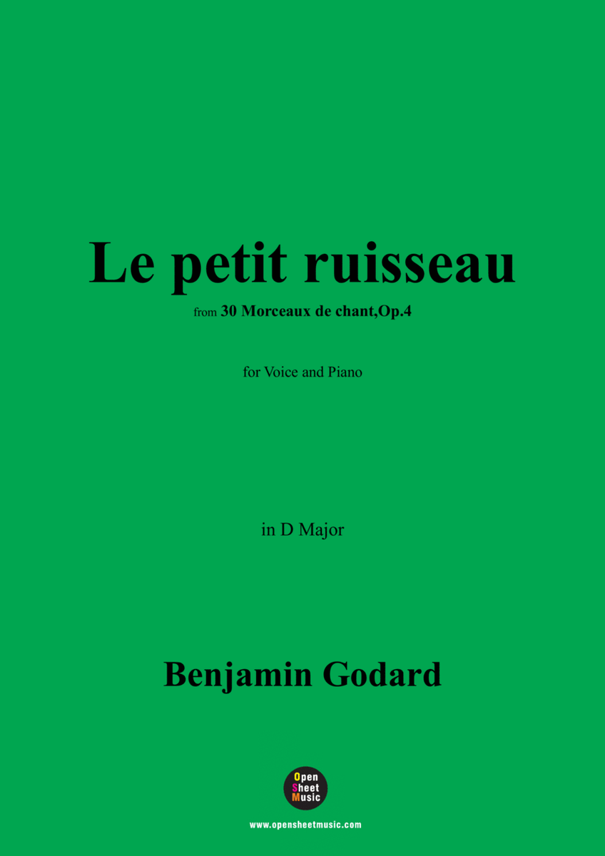 B. Godard-Le petit ruisseau,Op.4 No.6,in D Major