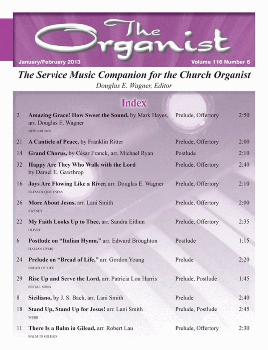 The Organist Jan/Feb 2013 - Magazine Issue