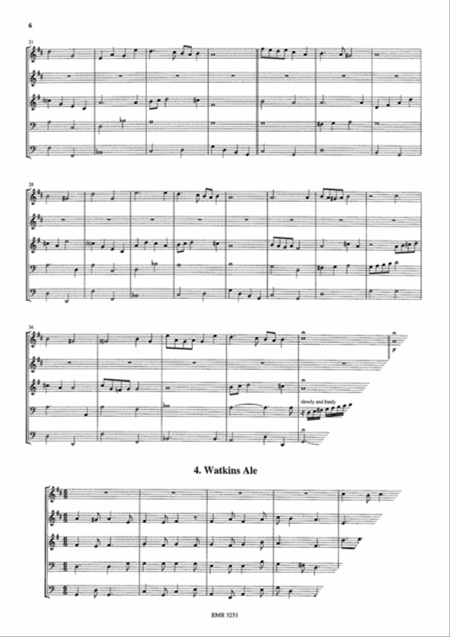 An Elizabethan Suite An Elizabethan Suite Brass Quintet scores gallery preview page 6