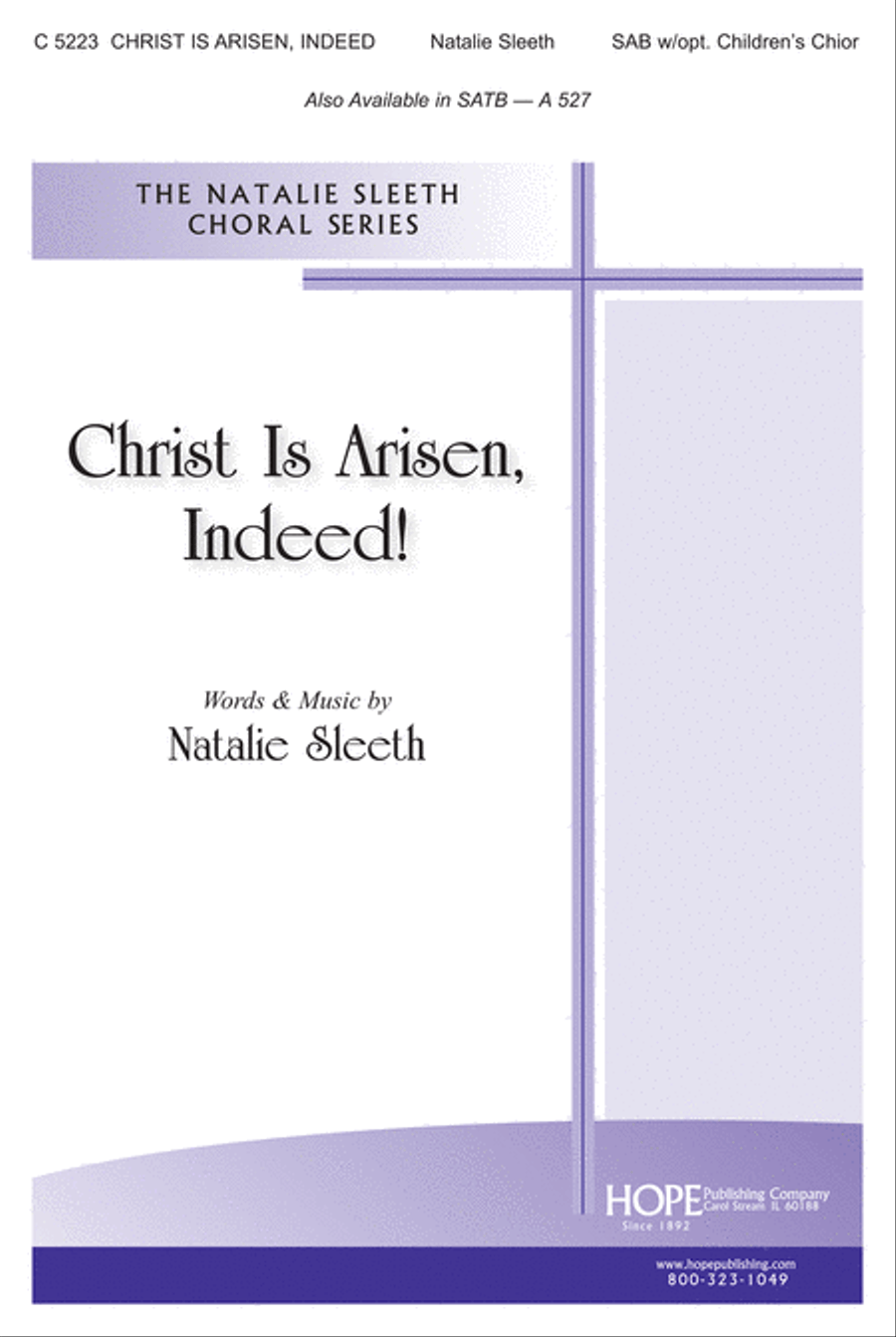 Christ Is Arisen, Indeed! 4-Part scores gallery preview page 1
