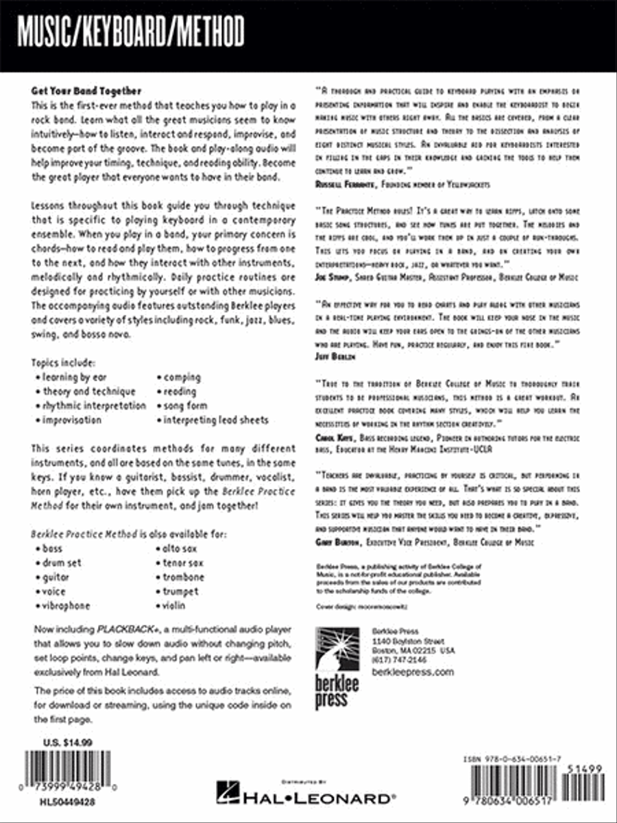 Berklee Practice Method: Keyboard Piano Method scores gallery preview page 6