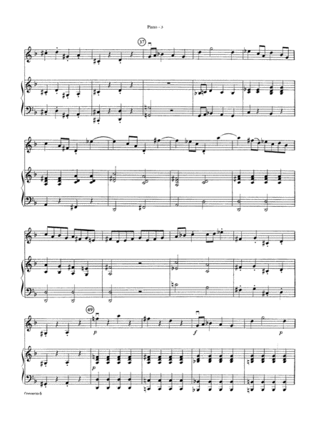 Concerto in D minor: Piano Accompaniment