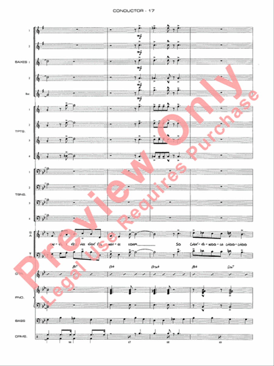 Chattanooga Choo Choo Jazz Ensemble scores gallery preview page 20