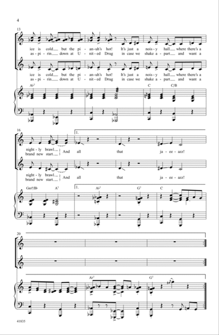 And All That Jazz Choir scores gallery preview page 3
