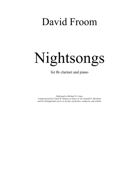 [Froom] Nightsongs