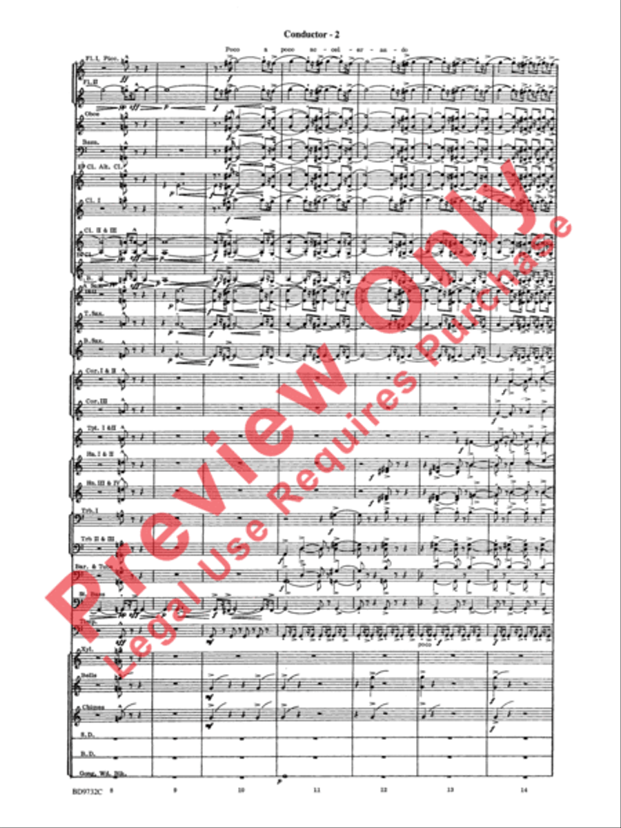 Symphonic Movement Concert Band scores gallery preview page 4