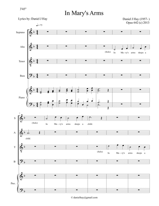 In Mary's Arms (Opus 642) SATB