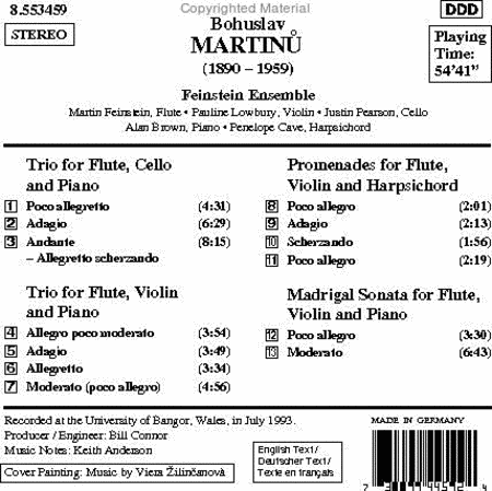 Flute Trios / Promenades / Madriga image number null
