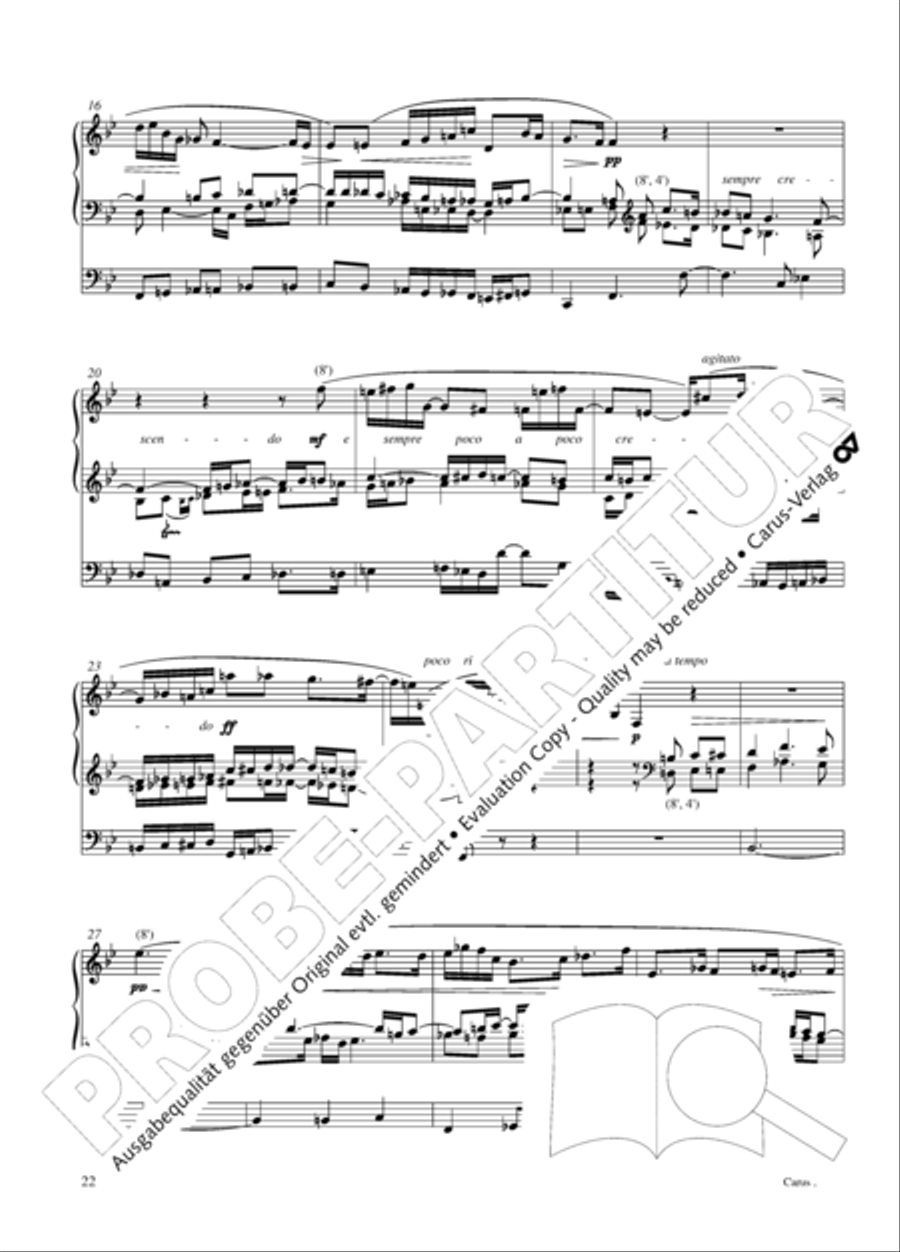 12 Stucke, Op. 59 Heft 2 Organ Solo scores gallery preview page 22