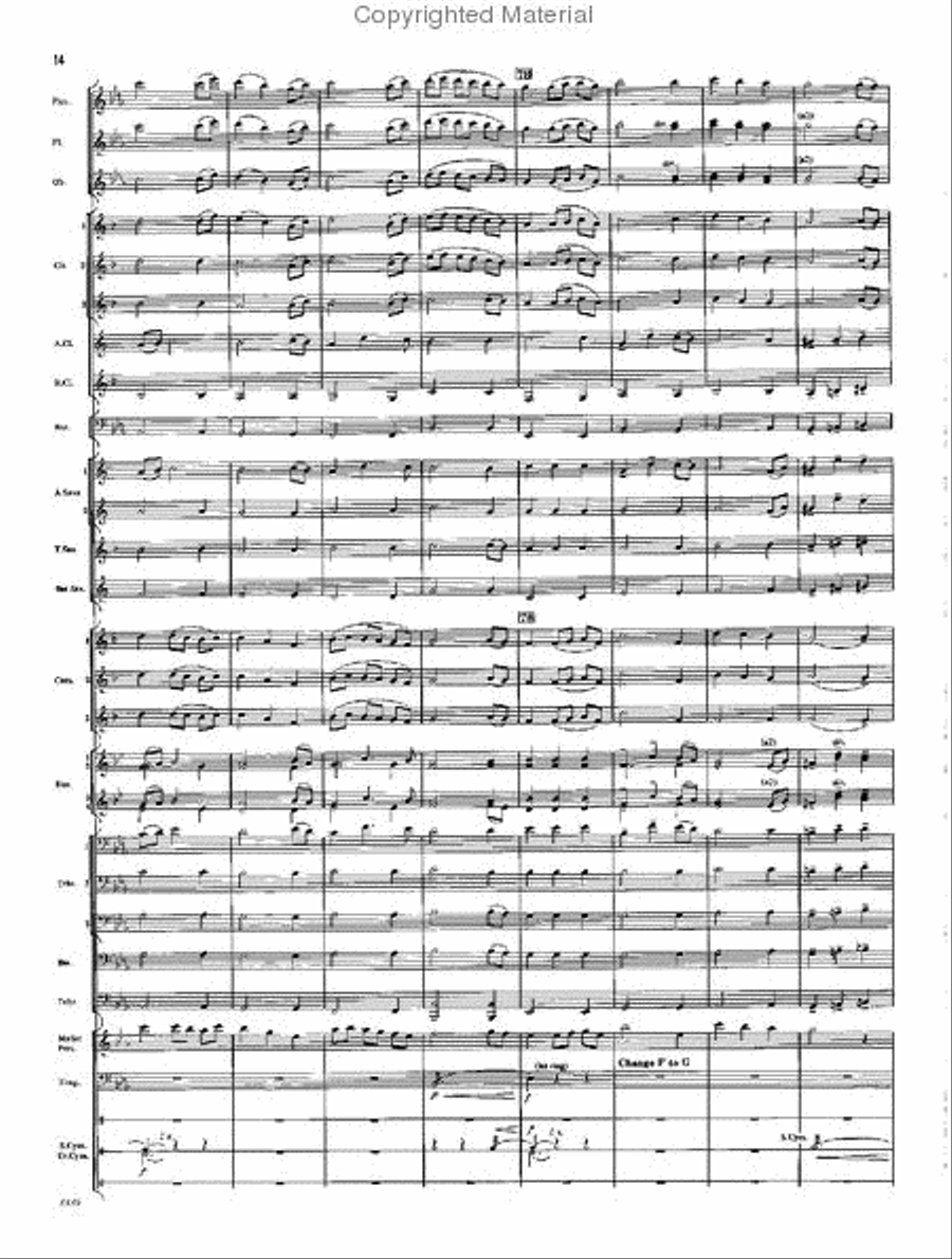 Covington Square Concert Band scores gallery preview page 13