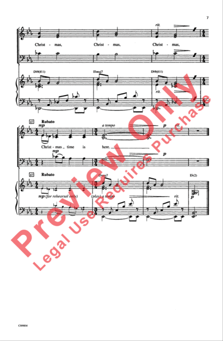 Christmas Time Is Here Christmas Time Is Here 3-Part scores gallery preview page 7