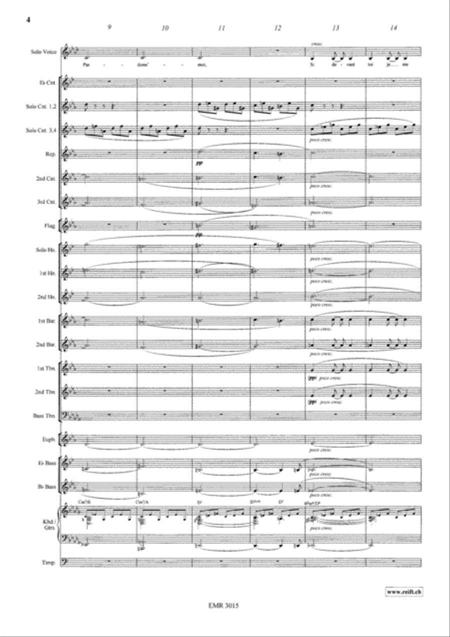 Ave Maria Paien Ave Maria Paien Brass Band scores gallery preview page 5