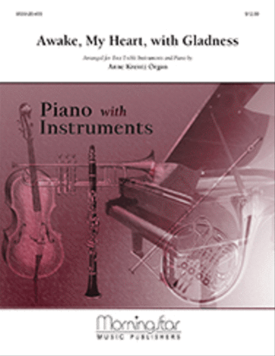 Awake, My Heart, with Gladness Piano Accompaniment scores gallery preview page 1