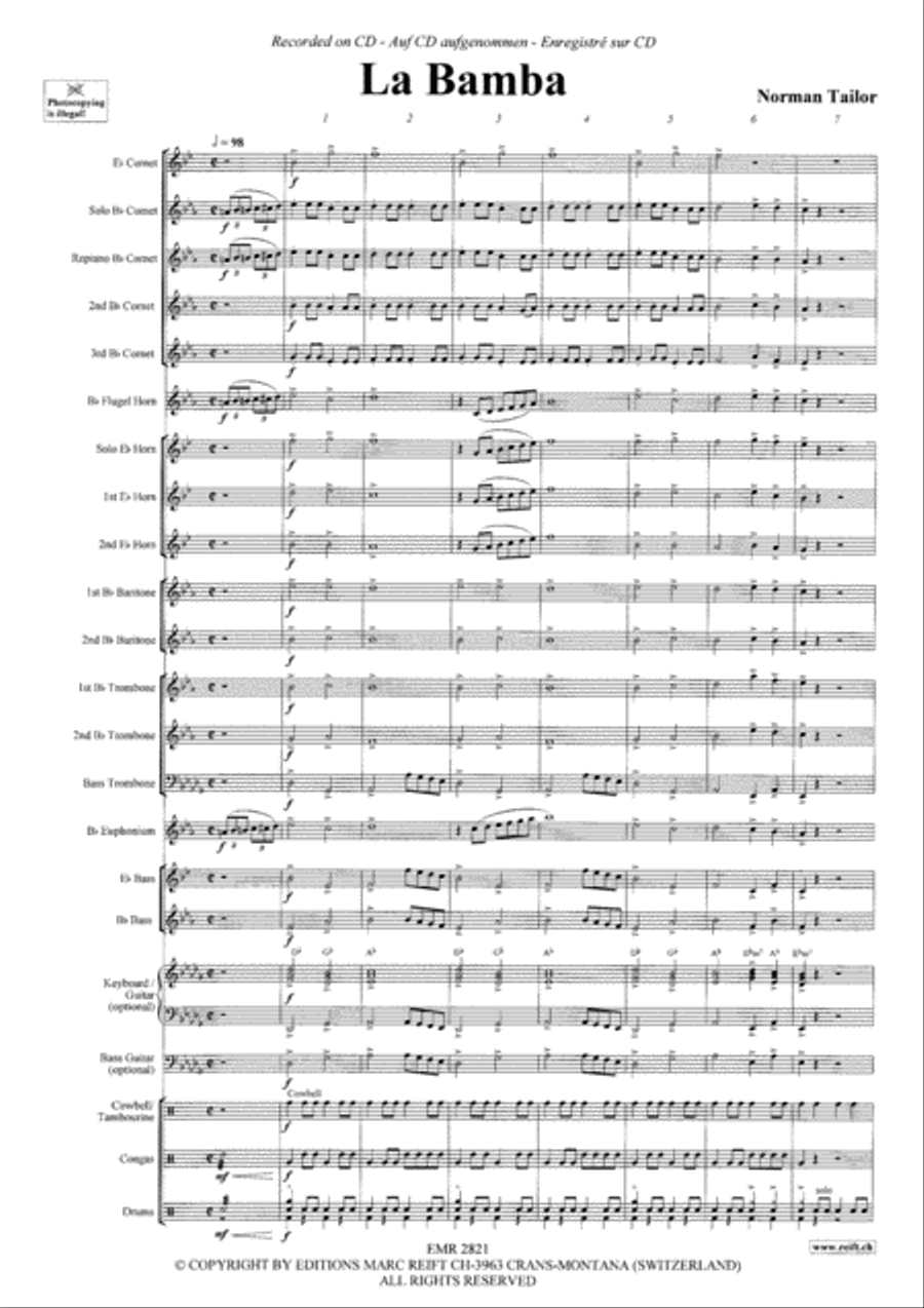 La Bamba Brass Band scores gallery preview page 4