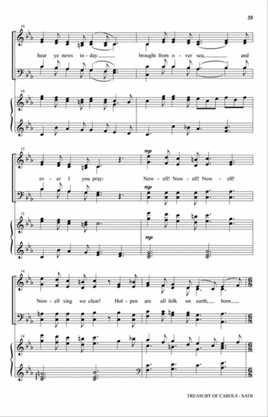 Treasury of Carols Choir scores gallery preview page 7