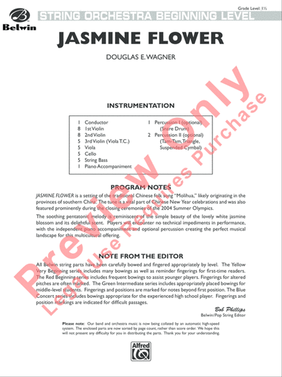 Jasmine Flower Jasmine Flower String Orchestra scores gallery preview page 2