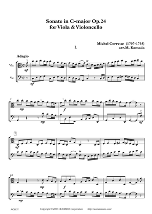 Sonate in C-major Op.24 for Viola & Violoncello