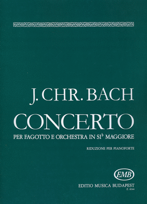 Book cover for Konzert B-Dur Für Fagott Und Orchester