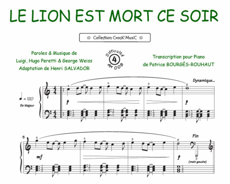 Le lion est mort ce soir (Collection CrocK'MusiC) image number null