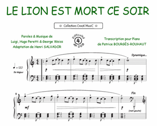 Book cover for Le lion est mort ce soir (Collection CrocK'MusiC)