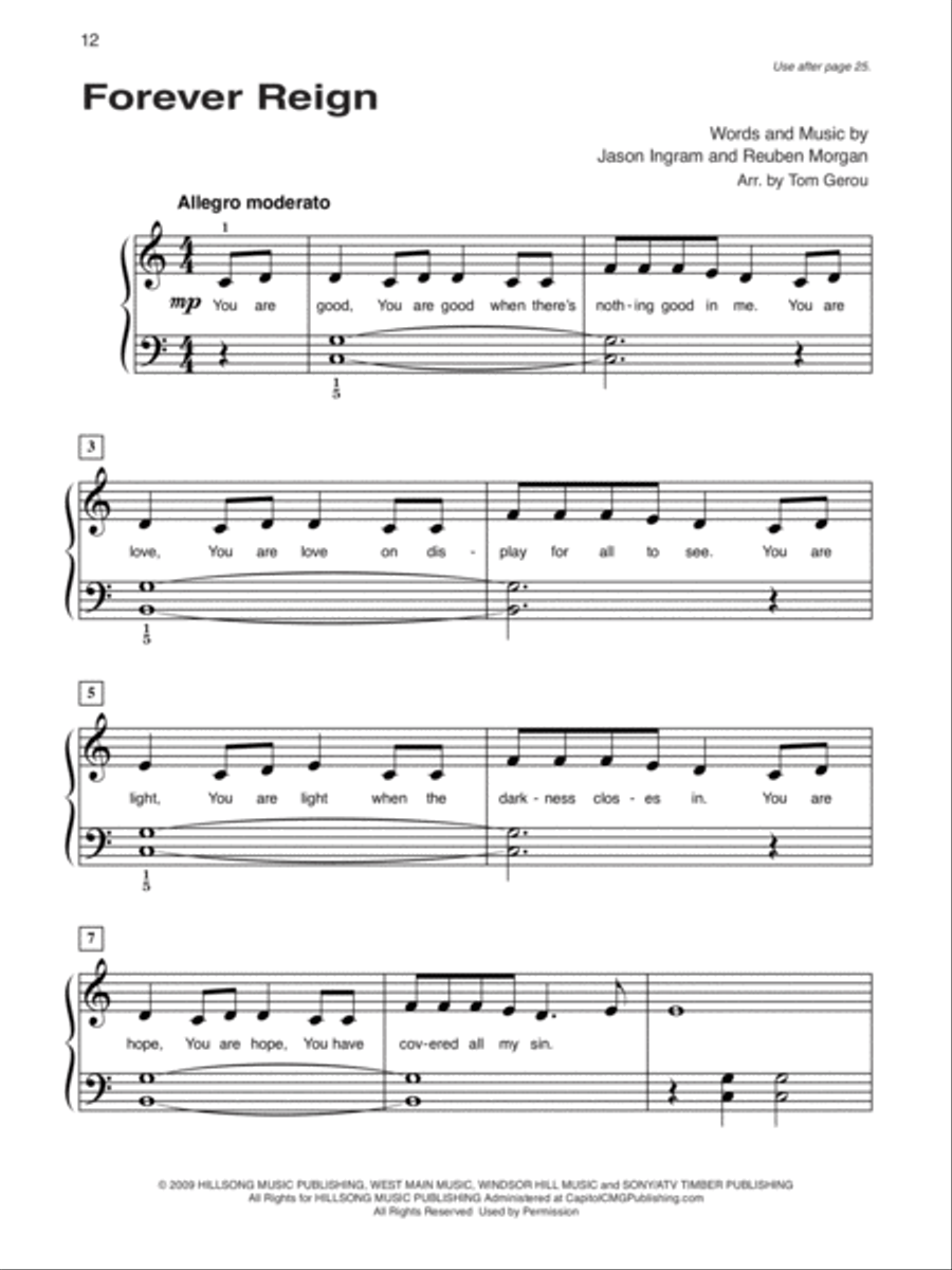 Alfred's Basic Piano Course Praise Hits, Level 2 Piano Method scores gallery preview page 7