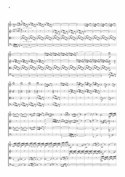Beethoven Symphony No.6 (Pastoral), 1st mvt., for string quartet, CB002