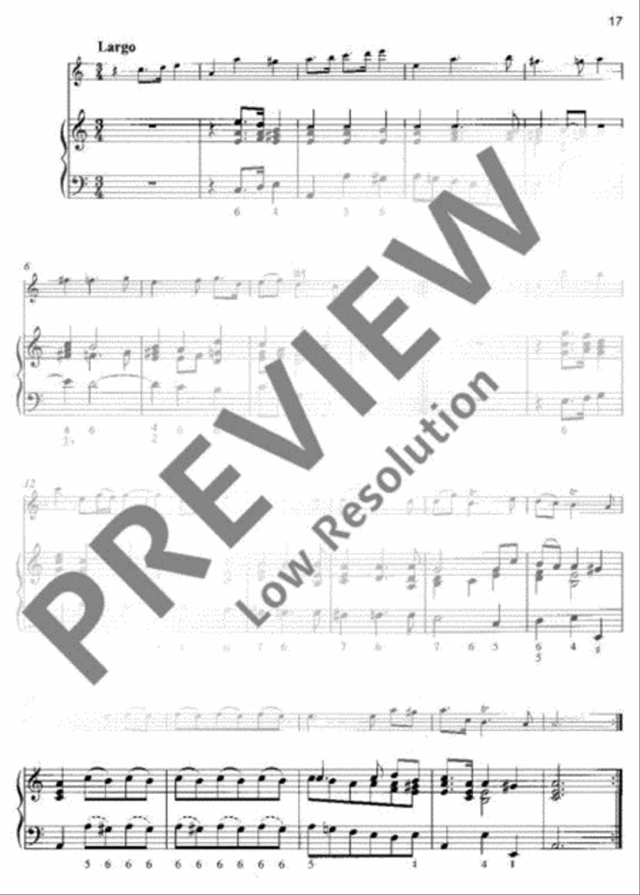 3 Sonatas Alto Recorder scores gallery preview page 18